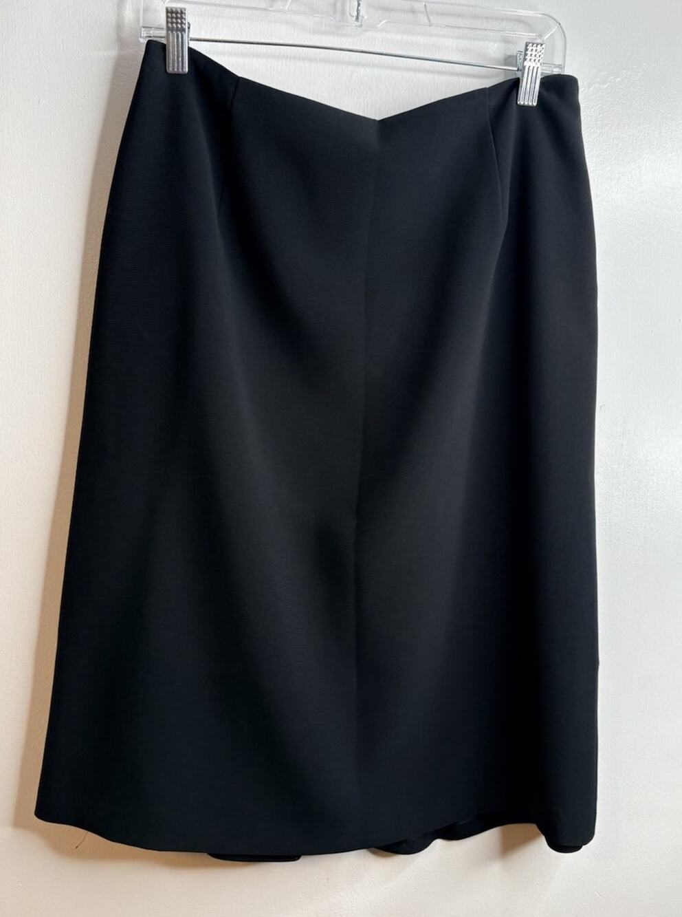 Vintage Talbots Black Skirt Women's Size 12 Side Zip USA Made